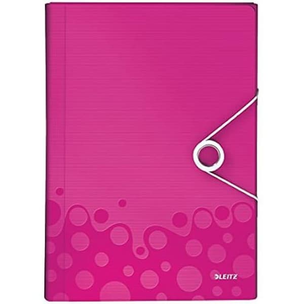 Sorteringspärm - LEITZ - Wow - A4 - Polypropen - Rosa färg
