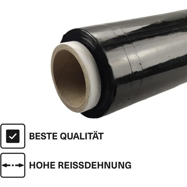Film Stretch Black 23 mikron 500 mm 1,5 kg - Netuno