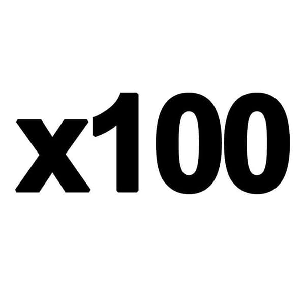 100 korniga perforerade fickor