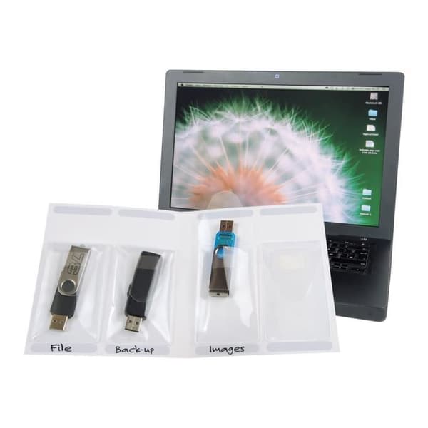 Set med 10 USB-påsar med fodral - 52,5 x 90 mm - 10 stycken + fodral - 3l