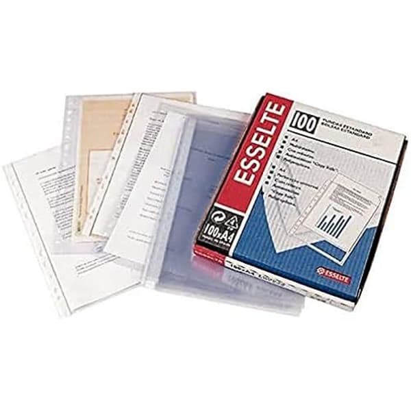 Dokumentfickor - ESSELTE - COPYSAFE PP Cristal - 80 micras - DIN A4 - 11 taladros