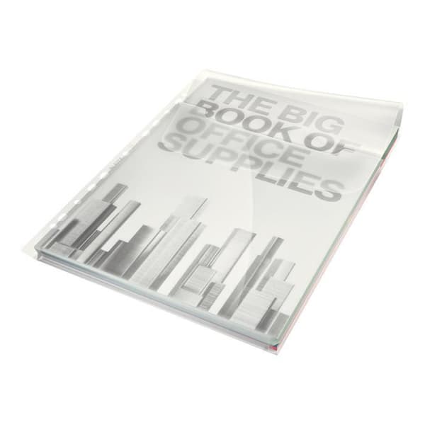 Leitz Premium Maxi - Stansad ficka - expanderbar - A4 - för 200 ark - genomskinligt glas (pack med 5)