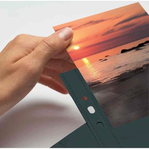 Fotopåsar för bilder - Fotophan - 20 x 30 cm - Svart - 10 påsar - Transparenta