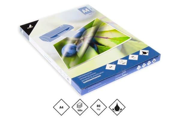 Plast för Kangaro laminator - K-16007 - Paket med 100 A4 lamineringsark 216 x 303 mm 80 mikron
