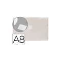 Miniatyrbild 2 av 2: Pochette kuvert PP 74x52mm 50 ark med genomskinlig stängning