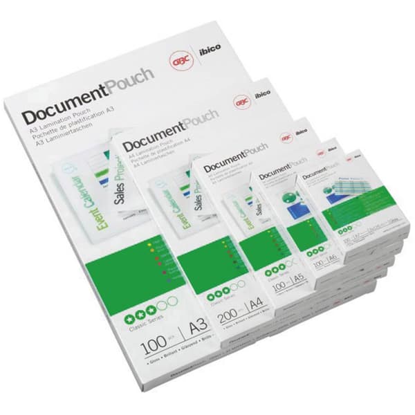 GBC Lamineringsfilm DIN A4 125 micron glänsande 100 st