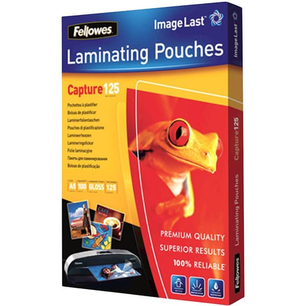 Fellowes Lamineringsfilm DIN A5 125 micron glänsande 100 st