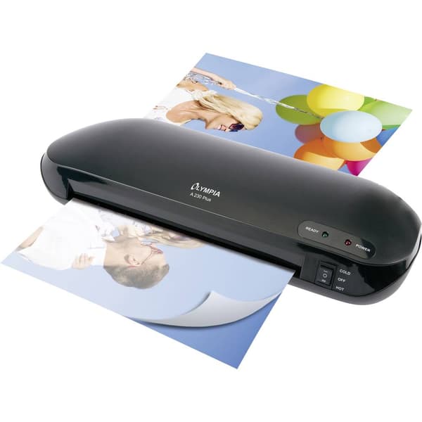 Olympia Laminator A 230 Plus 3127 DIN A4, DIN A4+, DIN A4 2/3 höjd, DIN A4 halv höjd, DIN A4 tvären, DIN A4 övre bredd,
