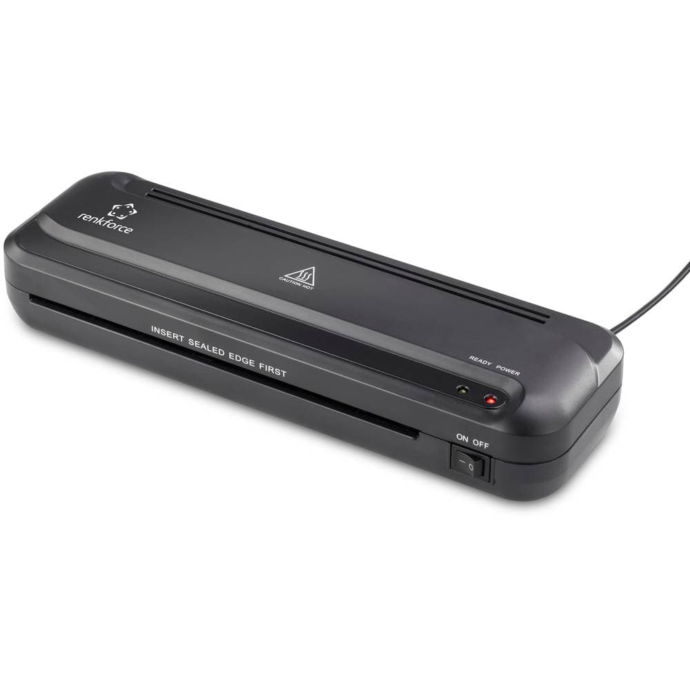 Renkforce Laminator RF-LAM-100 RF-4533106 DIN A4, visitkort, DIN A8, DIN A7, DIN A6, DIN A5