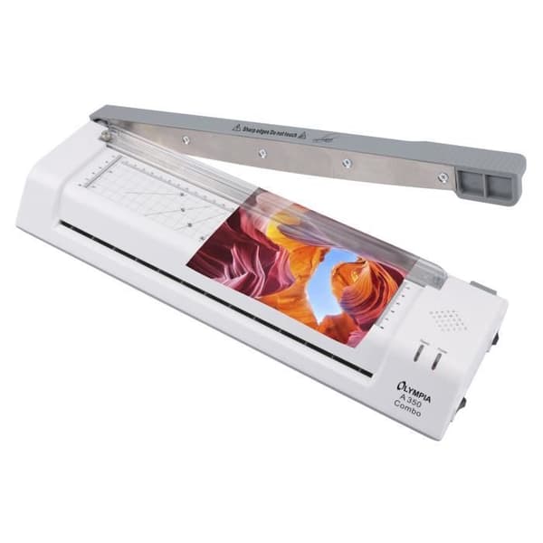 Laminator - OLYMPIA - A 350 Combo - Varm- och kalllaminering - Pappersskärare - Hörnskärare