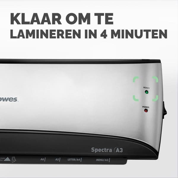 Fellowes Spectra A3 Kylmä/kuumalaminaattori Musta, Harmaa