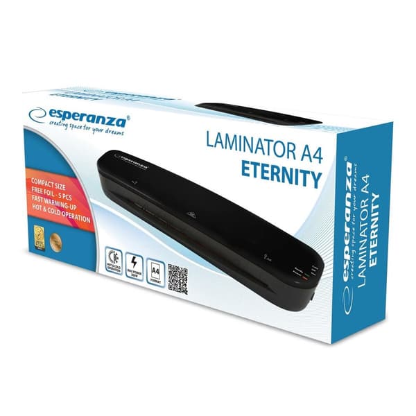 Laminator Esperanza Laminator A4 Eternity Svart