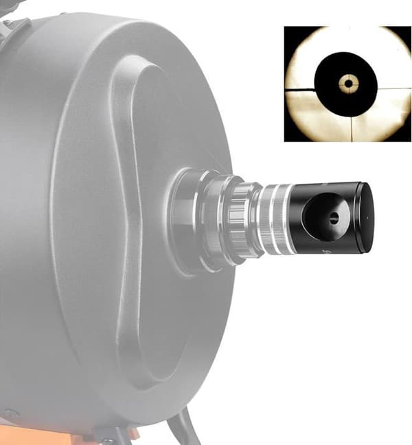 Svbony SV197 Collimation Okular 1,25", aluminiumlegering Cheshire Collimation Okular tillbehör för Newtonska teleskop