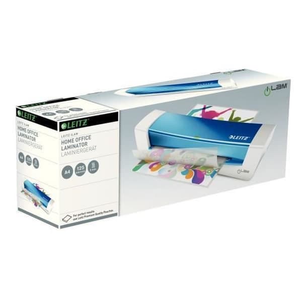 Laminator - Leitz - ILAM A4 - Kompakt design - 3 minuters förvärmning - Blå färg