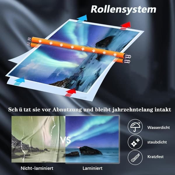 Multifunktionell effektiv foto laminator med dubbel lägesdesign