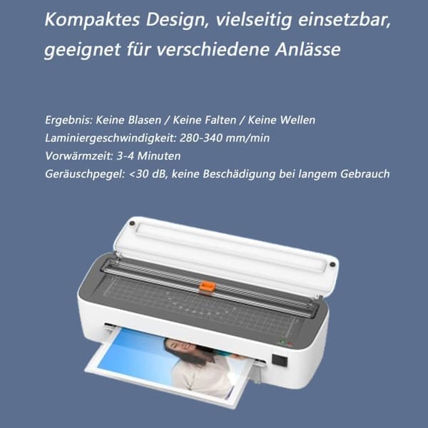 Multifunktionell effektiv foto laminator med dubbel lägesdesign