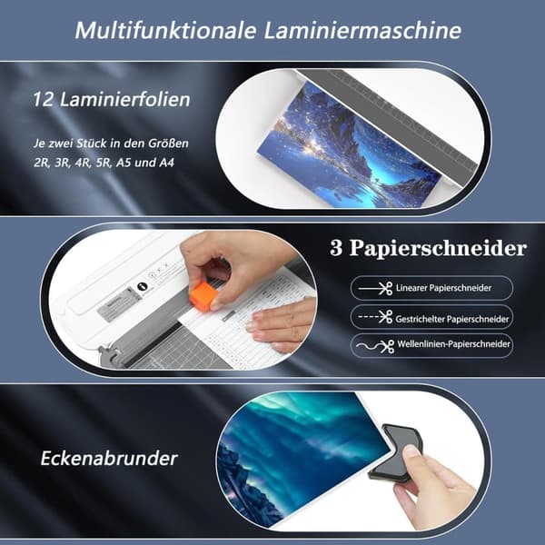 Multifunktionell effektiv foto laminator med dubbel lägesdesign