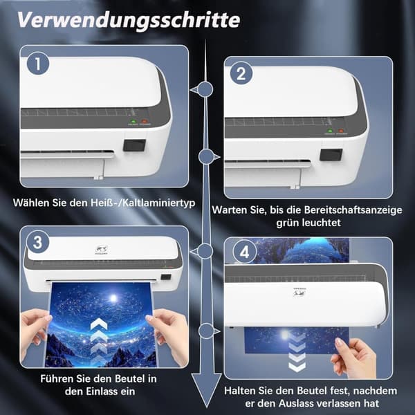 Multifunktionell effektiv foto laminator med dubbel lägesdesign
