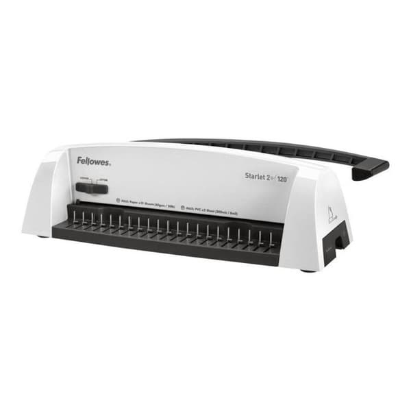Relieuse - FELLOWES - Starlet 2+ - A4 - Kapacitet på 120 ark - Stansning av 12 ark