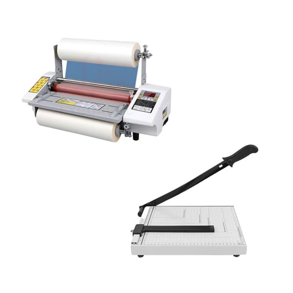 Skrivbord A3 Laminator, Kall- och Värmefunktion, 335 mm Max Förseglingsbredd,sätt 2