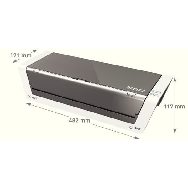 Laminator - Leitz - ILAM Touch Turbo A3 - Mycket snabb - 1 minuts förvärmning - Smart sensor