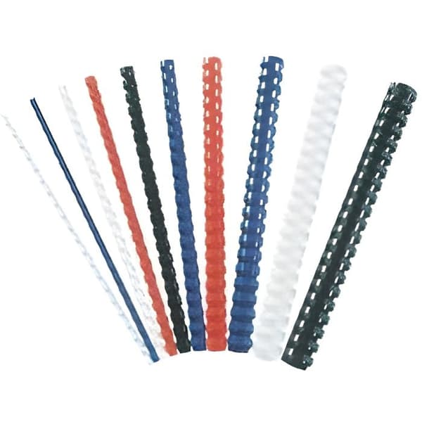 Plast bindpinnar - FELLOWES - A4 - 25 mm - Svart