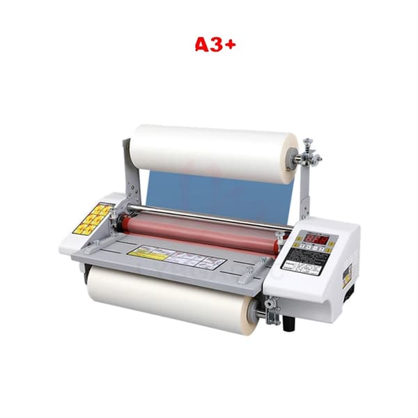 Pöytätason A3-laminointikone, kylmä- ja kuumatoiminto, 335 mm maksimi tiivistysleveys,setti 1