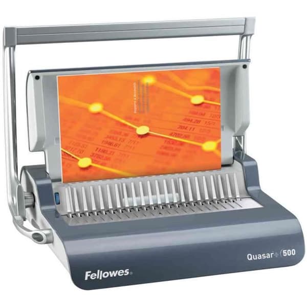 Maskin för inbindning - Fellowes - Quasar + 500 - Mörkgrå - Plast - 500 ark