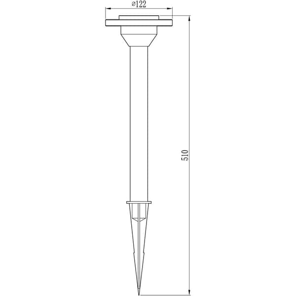 Ellipse hagelampe Aluminium