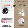 Miniatyrbild 3 av 4: Vägglampa inomhus med fjärrkontroll, LED Touch Control Vägglampa 5 ljusstyrkanivåer 7 färger, 360° roterbar, svart