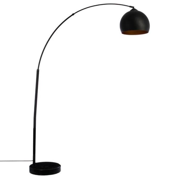 Vintage Time Golvlampa - Atmosphera - Böjd - Metall - Svart - H. 175 cm