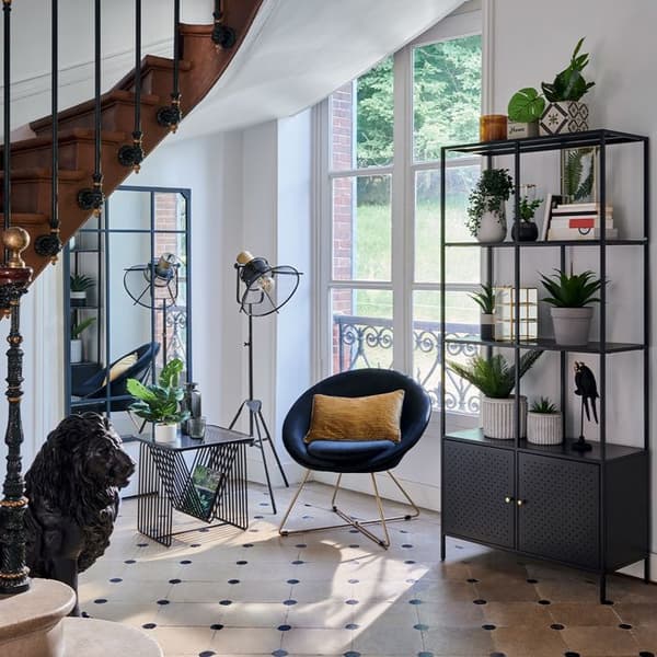 Svart trådstativlampa - ATMOSPHERA - Rodo - Industriell stil - Loft - Trådstativfunktion