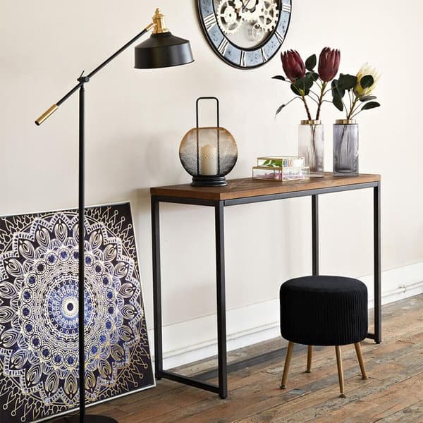 ATMOSPHERA Arc Flower Golvlampa - H153 cm - Svart