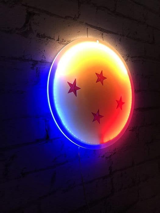 Dragon Ball Z LED Neon Vägglampa: Son Gokus Dragon Ball