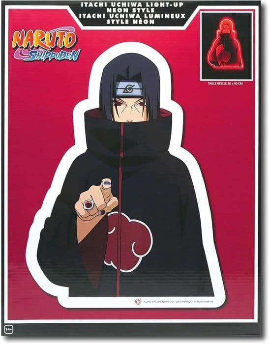 Naruto LED Neon Vägglampa: Itachi Uchiha