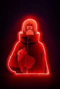 Miniatyrbild 2 av 3: Naruto LED Neon Vägglampa: Itachi Uchiha