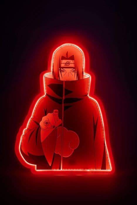 Naruto LED Neon Vägglampa: Itachi Uchiha