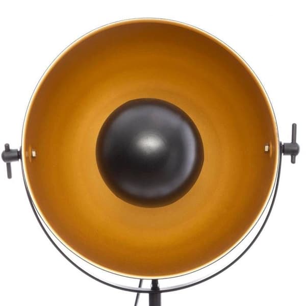 Svart trästativ golvlampa Lahti H 162 cm Vintage loft - ATMOSPHERA - Stativ - Svart - Vintage