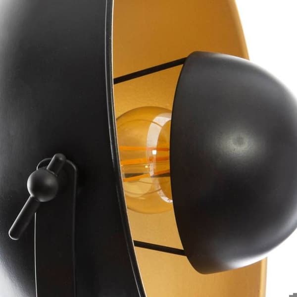 Svart trästativ golvlampa Lahti H 162 cm Vintage loft - ATMOSPHERA - Stativ - Svart - Vintage
