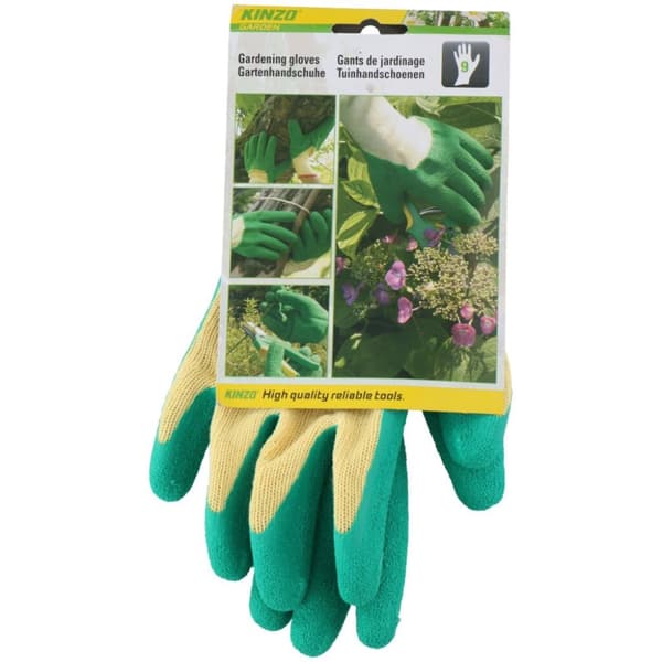 Kinzo Latex Garden Gloves Koko 9 Vihreä
