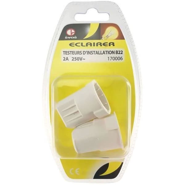 Douilles B22 automatisk nylon x 2 stycken