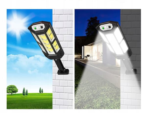 SOLARLAMPA 249 LED DUSK RÖRELSESENSOR