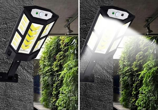 SOLARLAMPA 249 LED DUSK RÖRELSESENSOR