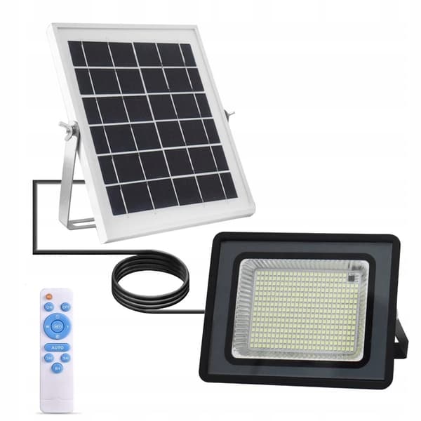 AURINKOLAMPPU 100W 206 LED katuvalo KAUKOSÄÄDINKAAPELI 5m