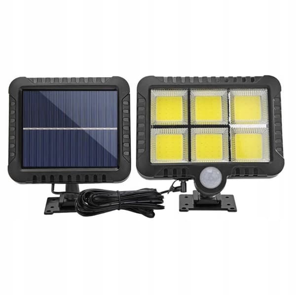 SOLLAMPA LYTA MED FJÄRRKONTROLLSENSORER 122 LED