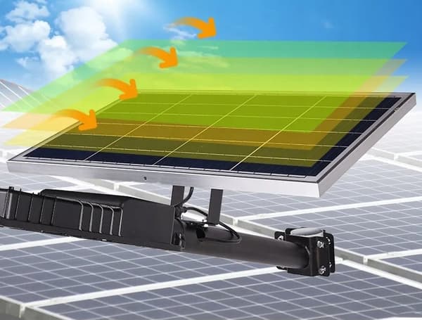 LED SOLAR GATULAMPA 400W INDUSTRIELL 40 Ah