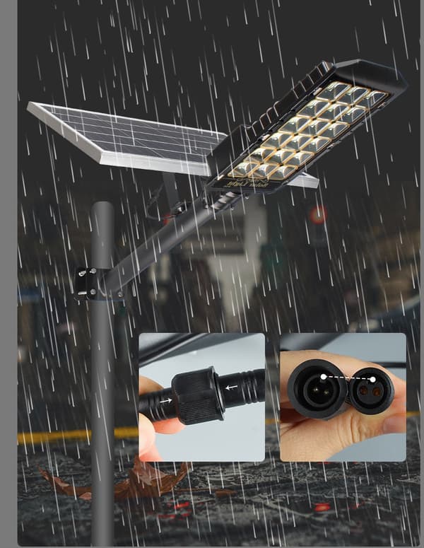 LED SOLAR GATULAMPA 400W INDUSTRIELL 40 Ah