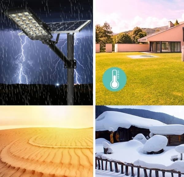 LED SOLAR GATULAMPA 800W INDUSTRIELL 60 Ah