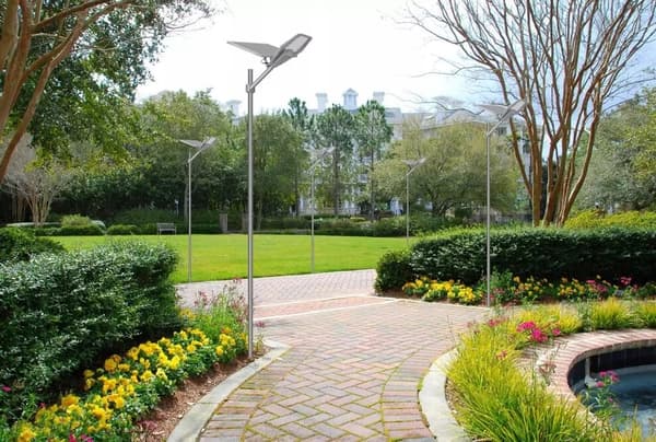 LED SOLAR STREET LAMPE 2000W 50Ah UDENDØRS HAVESTANG lanterne