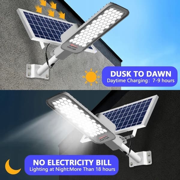 HAVELANTERNE SOLARLAMPE TIL POSTKRAFTIG 2000W GADEPANEL
